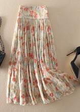 Load image into Gallery viewer, Fitted Zip Up Print wrinkled Tulle Skirt Spring