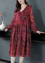 Load image into Gallery viewer, French Mulberry Hooded Embroideried Patchwork Silk Long Dresses Spring