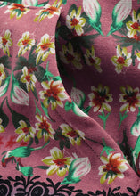 Load image into Gallery viewer, French Pink Hooded Print Pockets Patchwork Warm Fleece Coats Fall