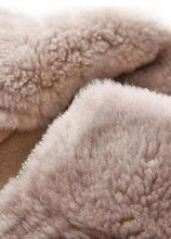 Load image into Gallery viewer, French Pink Stand Collar Zip Up Patchwork Faux Fur Coats Fall