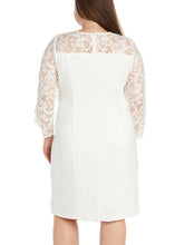 Load image into Gallery viewer, French White Ruffled Knit Lace Patchwork Mid Dresses Summer