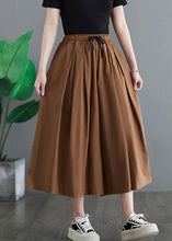 Load image into Gallery viewer, Khaki Elastic Waist Solid Wide Leg Pants