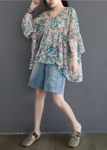 Load image into Gallery viewer, Natural Plant flowers prints cotton linen Long Shirts Gifts low high design summer tops