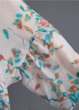 Load image into Gallery viewer, Natural Plant flowers prints cotton linen Long Shirts Gifts low high design summer tops