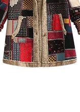 Load image into Gallery viewer, New Plaid Print Hooded Pockets Patchwork Warm Fleece Coats Fall