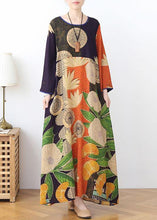 Load image into Gallery viewer, Organic Black Green Print Chiffon Patchwork Summer Dress