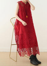 Load image into Gallery viewer, Organic Chocolate sleeveless cotton Tunics o neck lace summer Dresses