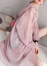 Load image into Gallery viewer, Pink Button Silk Casual Cardigan Long Sleeve