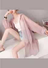 Load image into Gallery viewer, Pink Button Silk Casual Cardigan Long Sleeve