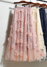 Load image into Gallery viewer, Pink Elastic Waist Tulle A Line Skirts Summer