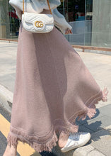 Load image into Gallery viewer, Pink high waist fashion Knit Skirt Winter