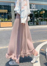 Load image into Gallery viewer, Pink high waist fashion Knit Skirt Winter