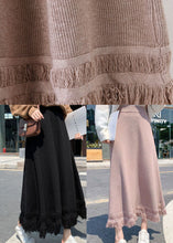 Load image into Gallery viewer, Pink high waist fashion Knit Skirt Winter