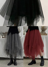 Load image into Gallery viewer, Plus Size Grey Patchwork Cute Tulle Skirts Spring