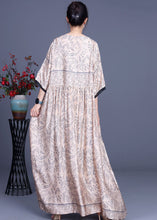 Load image into Gallery viewer, Plus Size Pink V Neck Silk Maxi Dress Half Sleeve