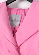 Load image into Gallery viewer, Plus Size Pink hooded drawstring Winter Duck Down Coat