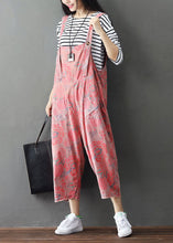 Load image into Gallery viewer, Plus size Pink Print wide leg pants Jumpsuits Spring