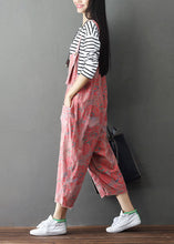 Load image into Gallery viewer, Plus size Pink Print wide leg pants Jumpsuits Spring