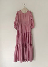 Load image into Gallery viewer, Rose Backless Cotton Long Dresses Exra Large Hem Bracelet Sleeve