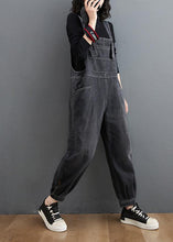 Load image into Gallery viewer, Simple Denim Black Casual Pants Unique Spring Jumpsuit Pants