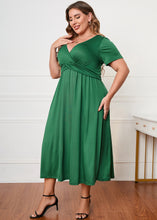 Load image into Gallery viewer, Simple Green High Waist Solid Chiffon Maxi Dresses Summer