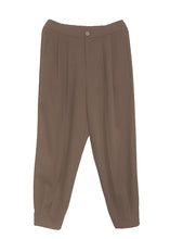 Load image into Gallery viewer, Style Brown High Waist Slim Fit Spandex Beam Pants Fall