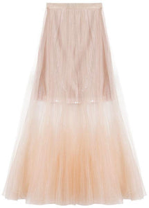 Style Pink Tulle Sequins A Line Skirts