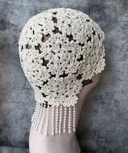 Load image into Gallery viewer, Stylish Beige Tassel Hollow Out Knit Bonnie Hat