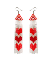 Load image into Gallery viewer, Stylish Red Hand Knitting Rice Ball Love Drop Earrings