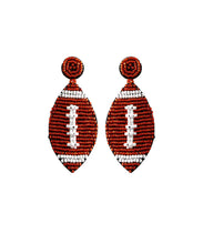 Load image into Gallery viewer, Stylish Red Rice Ball Hand Woven Drop Earrings