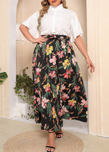 Load image into Gallery viewer, Stylish White Tops And Floral Skirts Chiffon Two Piece Set Butterfly Sleeve