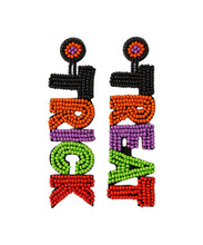 Load image into Gallery viewer, Women Rainbow Hand Knitting Rice Ball Graphic Drop Earrings