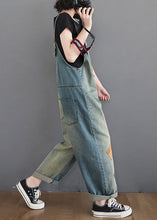 Load image into Gallery viewer, Women Washing Blue Patchwork Cozy Denim Long Jumpsuit