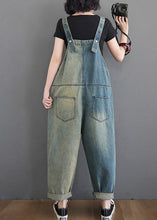 Load image into Gallery viewer, Women Washing Blue Patchwork Cozy Denim Long Jumpsuit