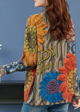 Load image into Gallery viewer, Yellow Print Wool Knit Sweater Tops Chunky Oversized Winter