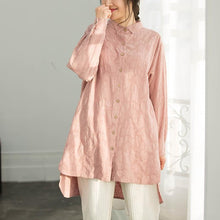 Load image into Gallery viewer, diy Jacquard cotton clothes For Women Fitted Tutorials pink box tops