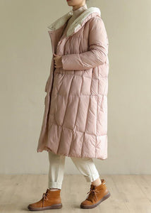 women pink warm winter coat plus size clothing patchwork womens parka stand collar fine coats