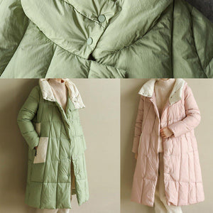 women pink warm winter coat plus size clothing patchwork womens parka stand collar fine coats